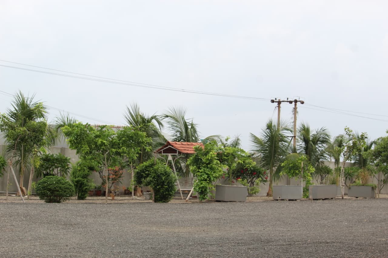 Landscaped grounds at Ganesh Group premises