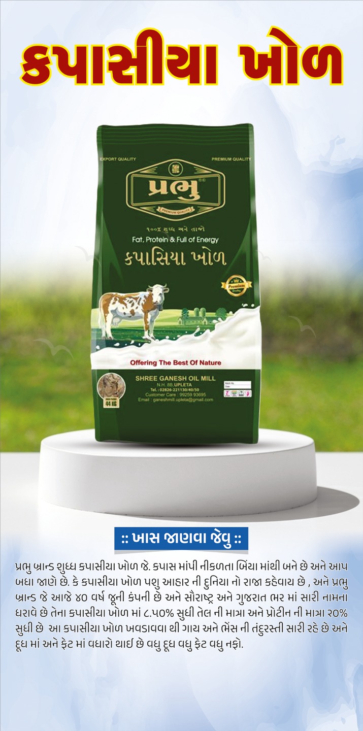 Prabhu Kapasiya Khol — Cotton Seed Cake